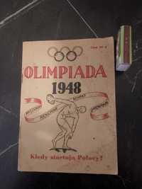 Broszura Olimpiada 1948 r. pt. "Kiedy startują Polacy!"