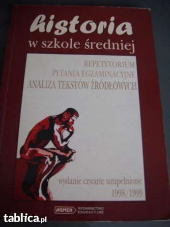 Historia w szkole średniej repetytorium