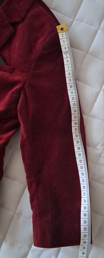 Marynarka bordowa h&m