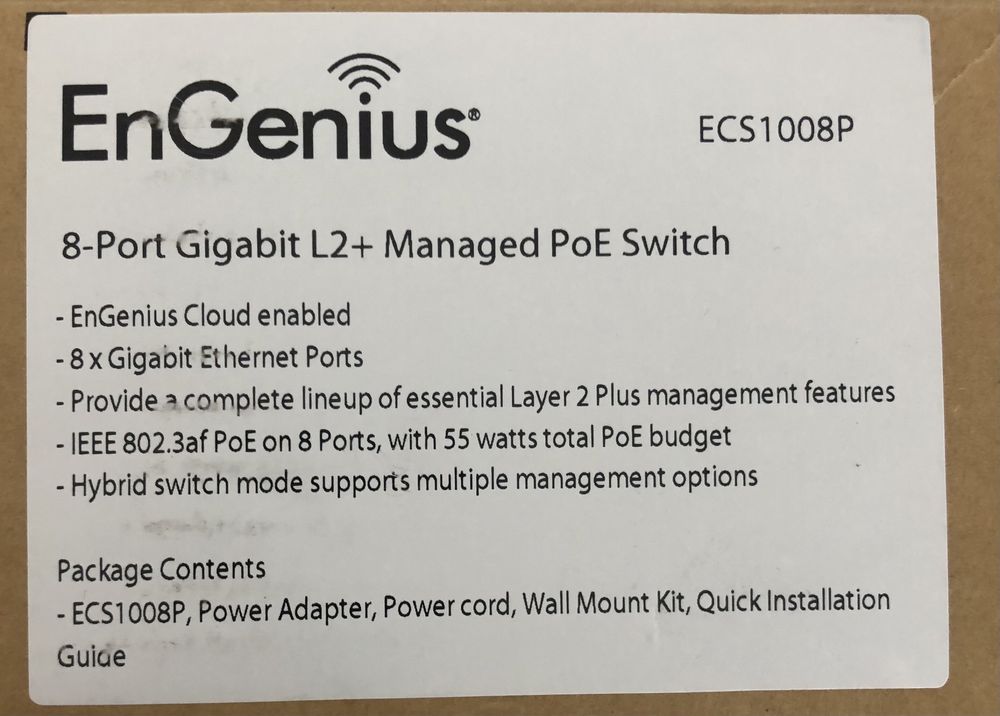 Vende-se switch e access point marca EnGenius