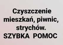 Czyszczenie Sprzątanie Mieszkań, Piwnic , Strychów