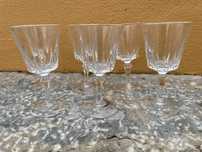 6 copos de cristal pequenos