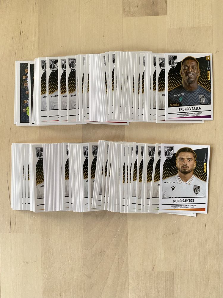 Lote de +120 cromos Vitoria Sport Clube, Guimarães, Liga Panini