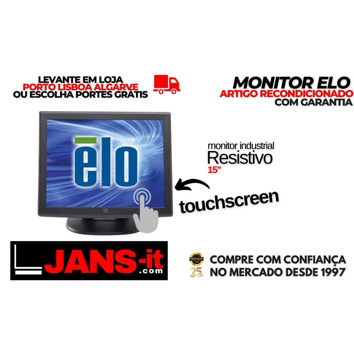Monitor ELO Touch 1515L - Industrial 15" Táctil Resistivo