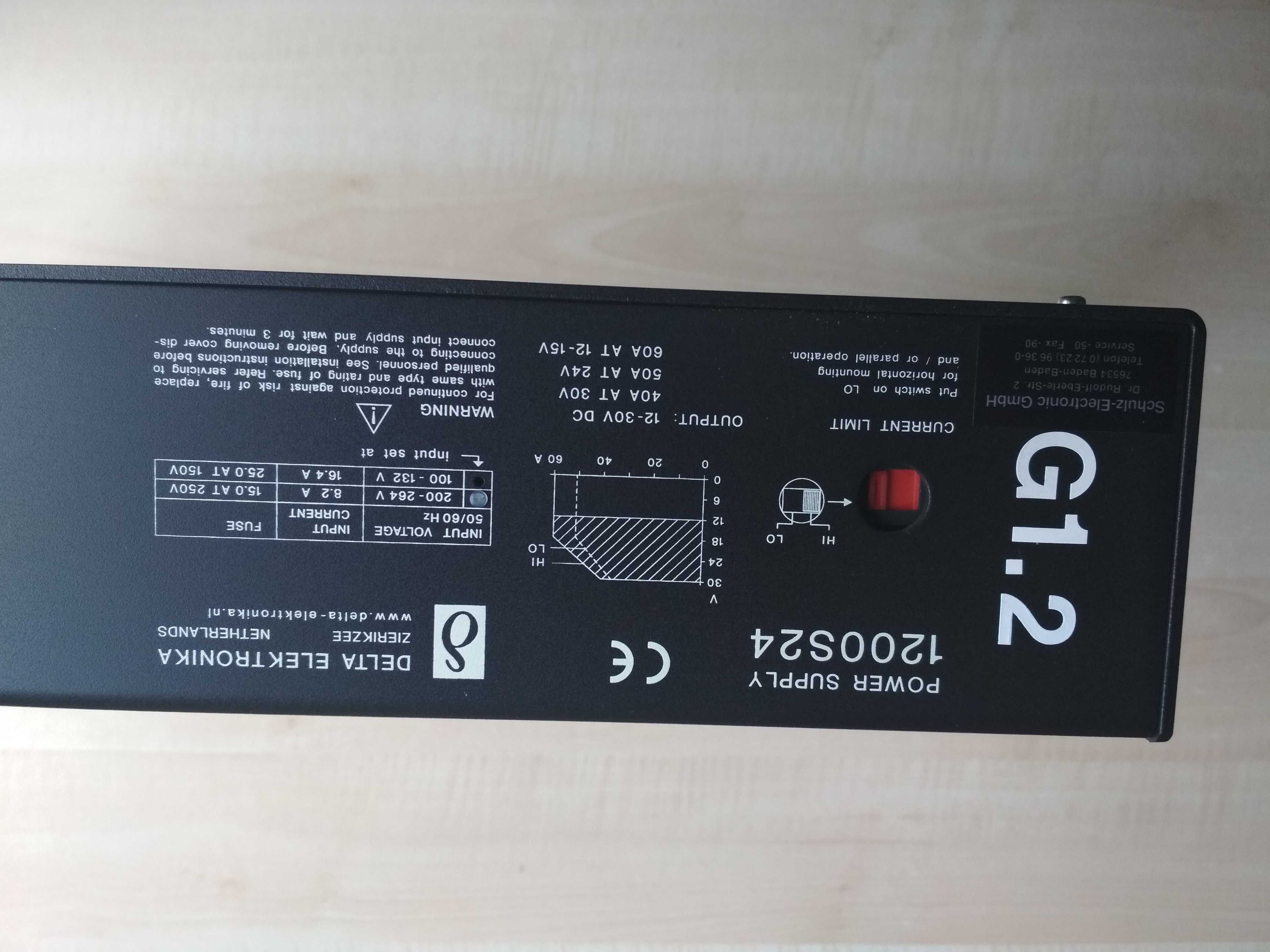 Zasilacz Delta elektronika 40A 24V 1200W