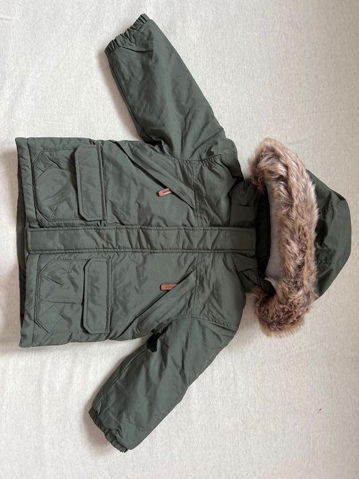 Nowa!! z metką Kurtka watowana H&M rozm. 86 kolor ciemny zielony/khaki