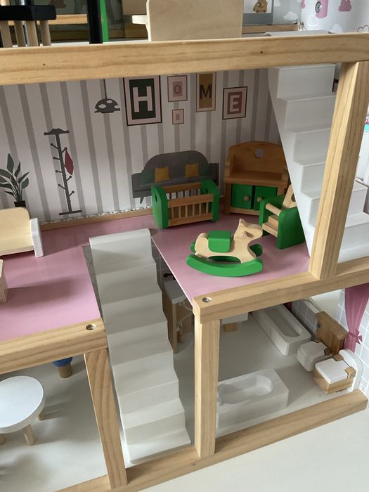 Drewniany domek dla lalek xxl uzywany