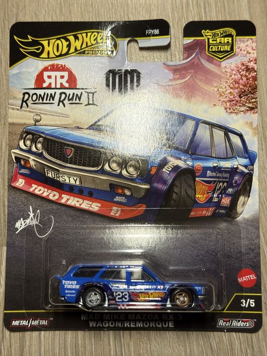 Mazda RX-3 Wagon Mad Mike Ronin Run Hot Wheels 1:64