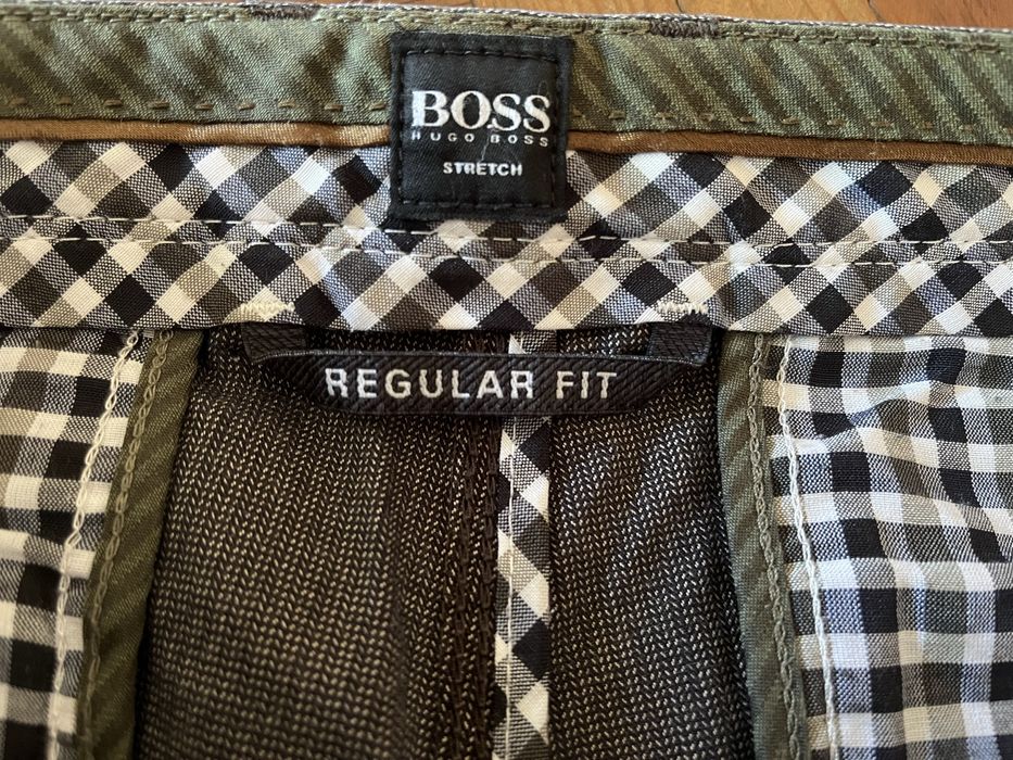 Calças castanhas (com padrão) da Boss