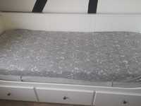 Łóżko Ikea hemness podwójne grube materace