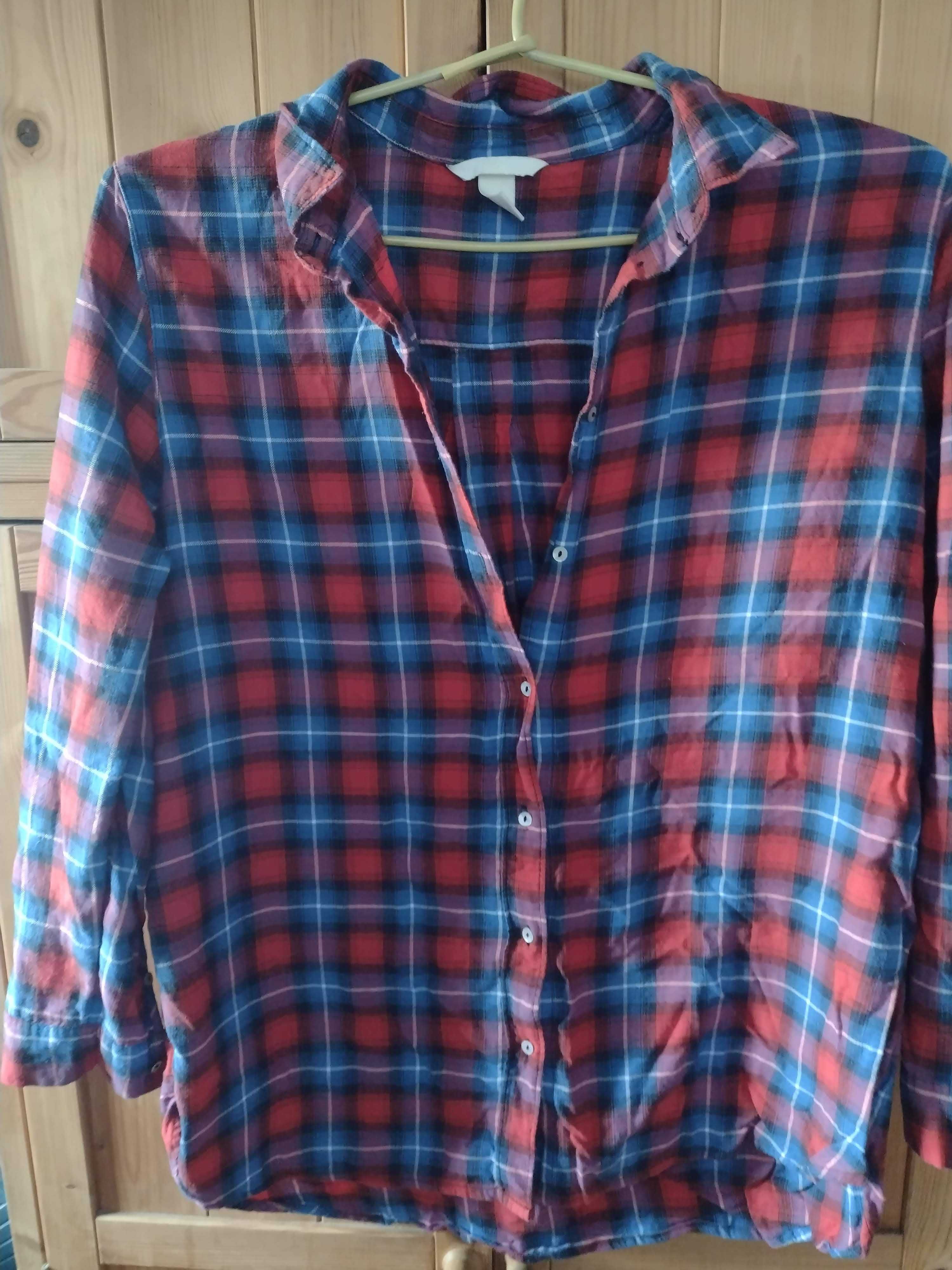 Sprzedam damską koszulę w kratkę H&M 42