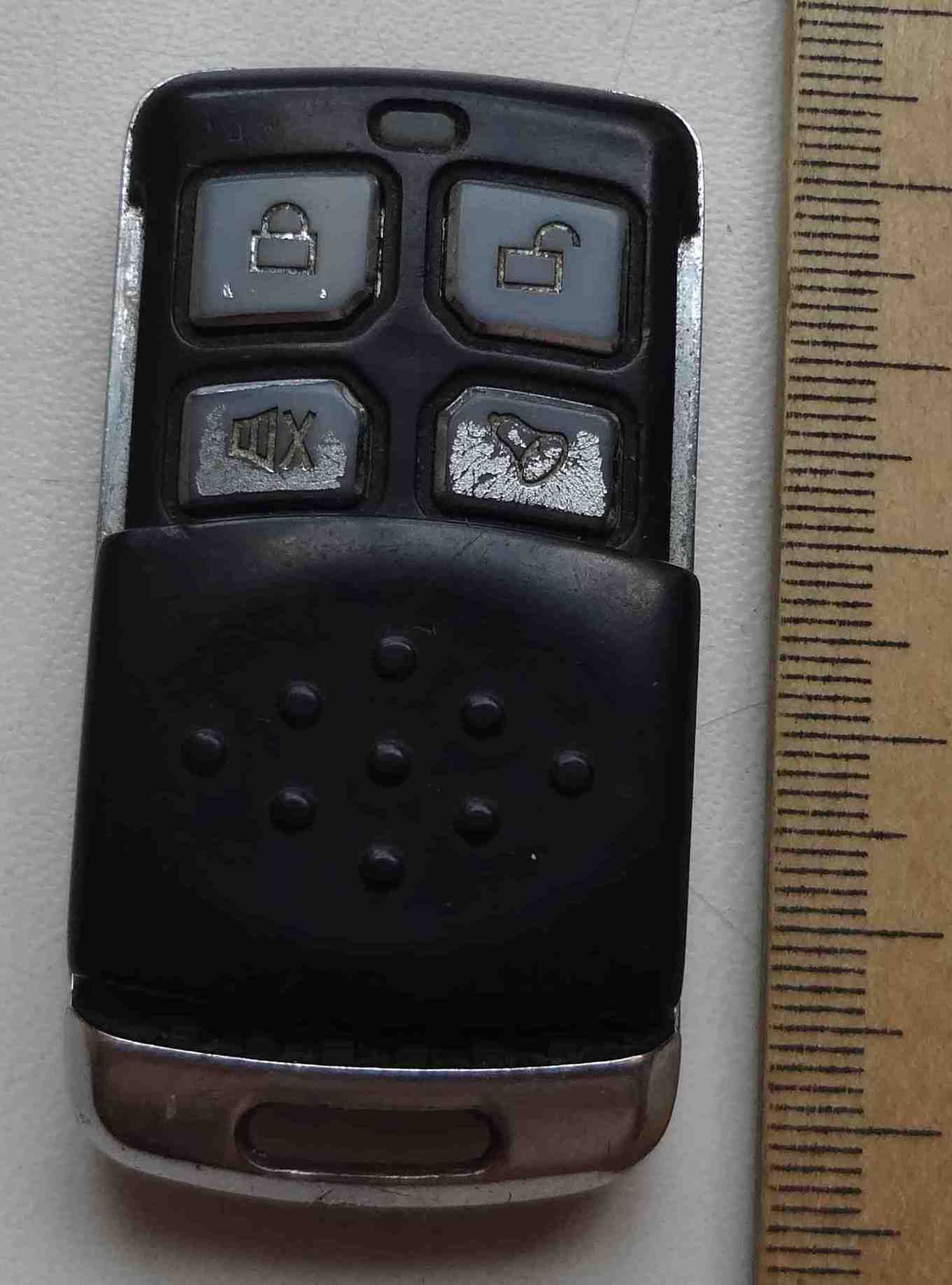 Брелок пульт для охранной сигнализации 4 кнопки