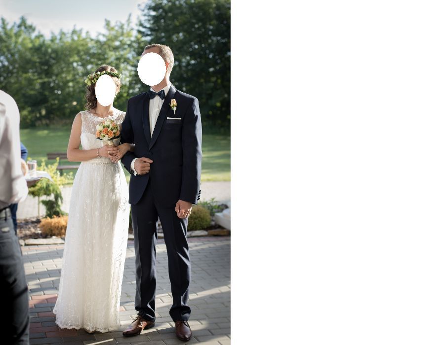 Suknia ślubna Biały Raj, 34, piękna, wyjatkowa, subtelna, rustykalna