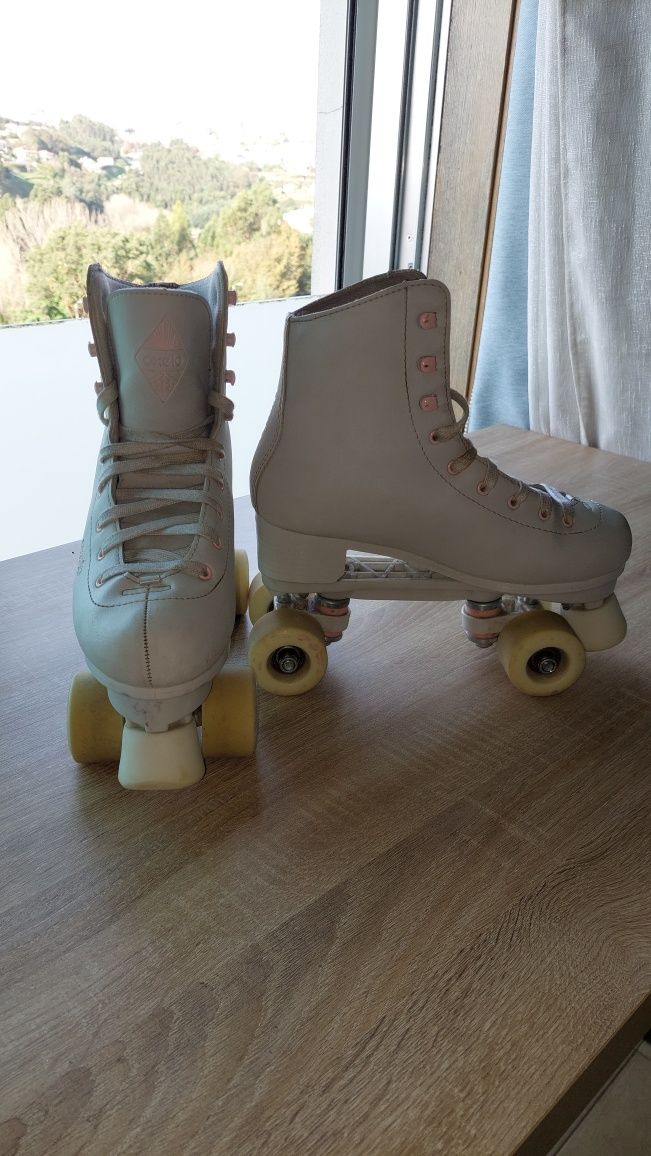 Patins plataforma Oxelo - Iniciante (com proteções joelhos