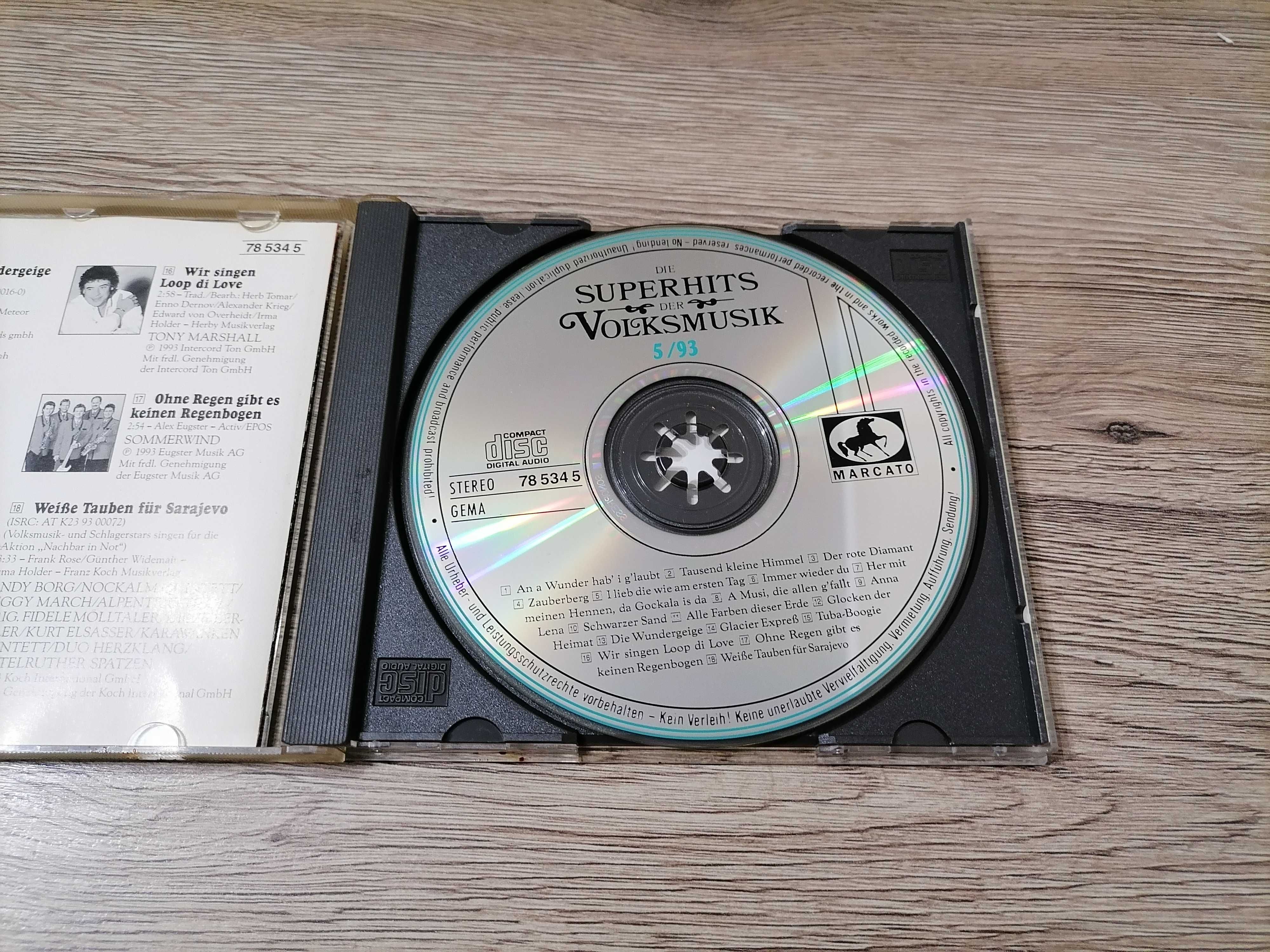 Various – Die Superhits Der Volksmusik 5/93 CD (3160)