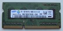 Модуль памяти Samsung SO-DIMM DDR3 10600 1GB для ноутбука
