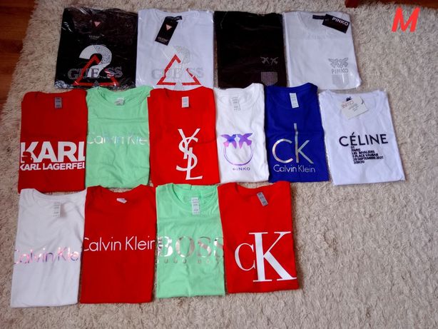 T-shirt Damski Guess Pinko Calvin Klein Karl pinko Celine boss