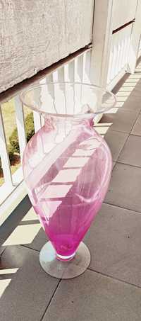 Duży wazon różowy ombre.