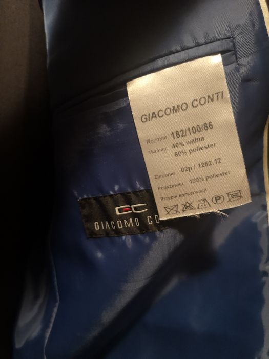 Sprzedam garnitur Giacomo Conti, raz założony