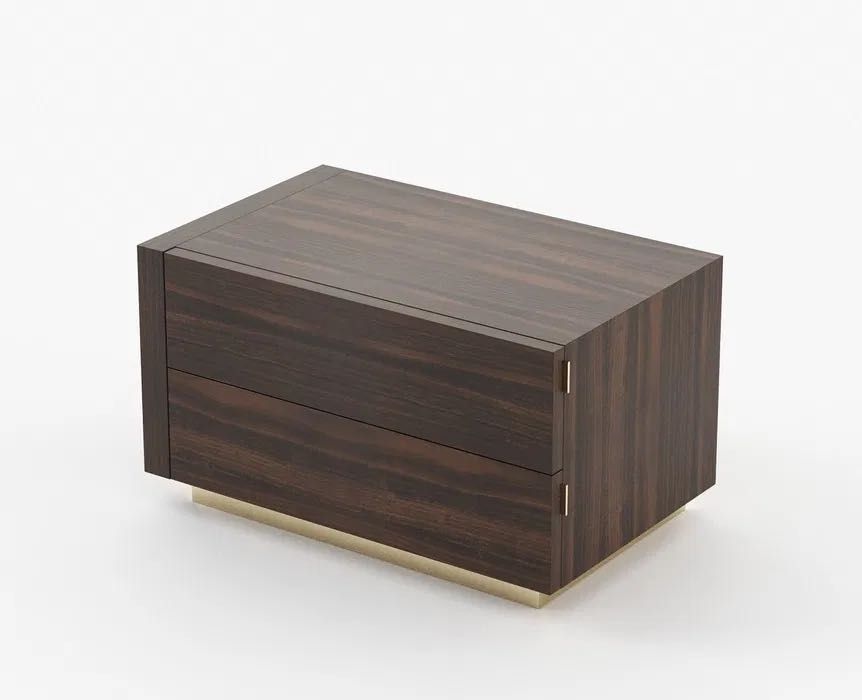 Conjunto quarto Laskasas NOVO (cama MUMBAI + mesas de cabeceira KIRA)