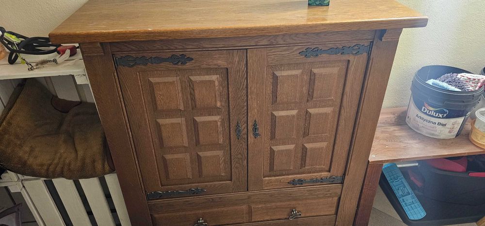 Duża komoda dębowa