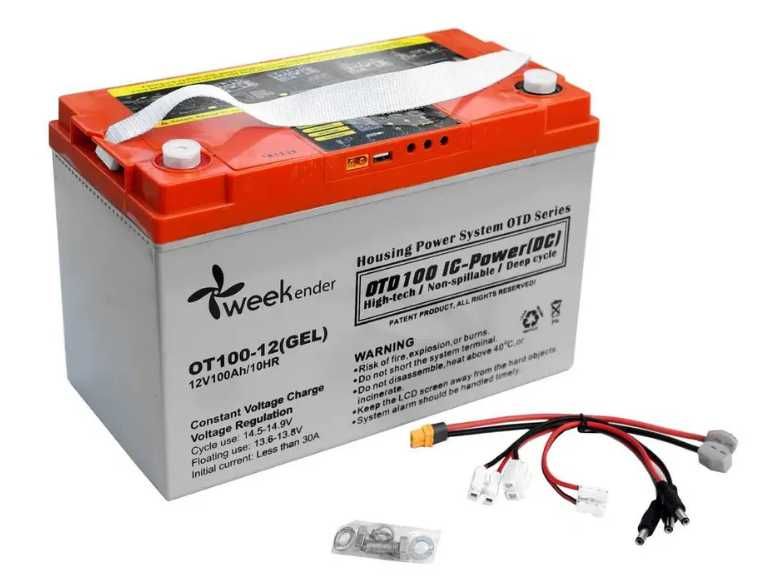 Акумулятор Гелевий / Літій-залізо-фосфатний Weekender 100 Ah 12.8
