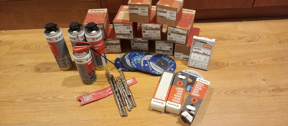 Wkręty gwoździe tarcze wiertła wszystko ze zdieć