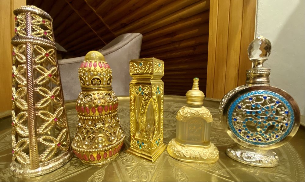 Flakoniki ozdobne po perfumach orient arabskie zdobione