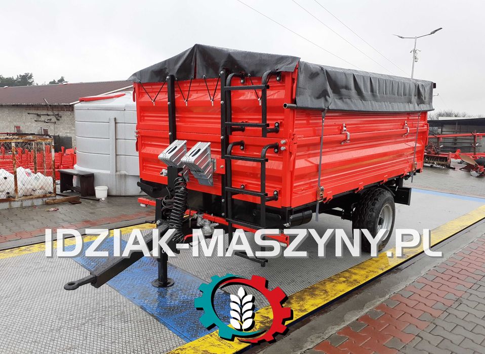 Przyczepa jednoosiowa Euro-Masz 3t wywrotka 3 tonowa