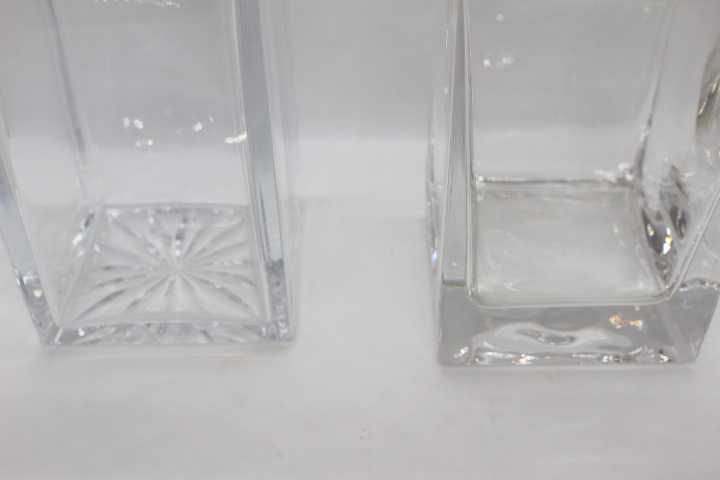 Frasco Formato Quadrangular Cristal Atlantis grupo Vista Alegre 23 cm