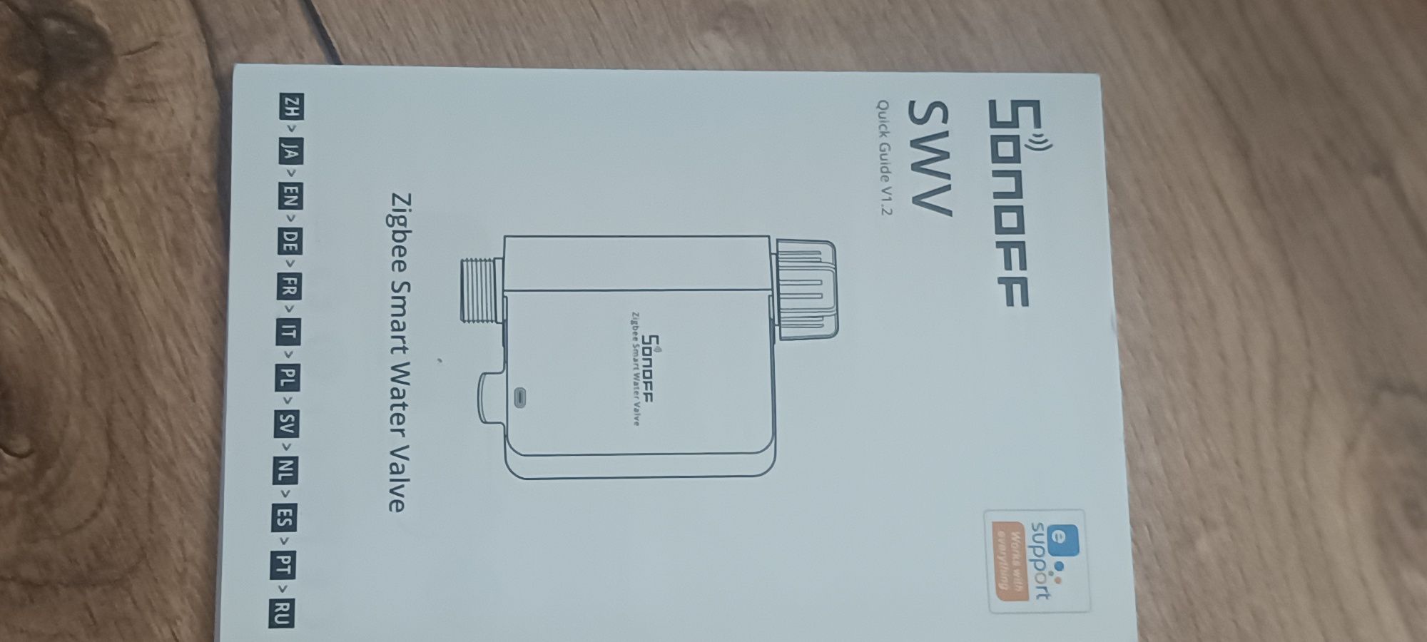 Inteligentny zawór wody  Sonoff ZigBee