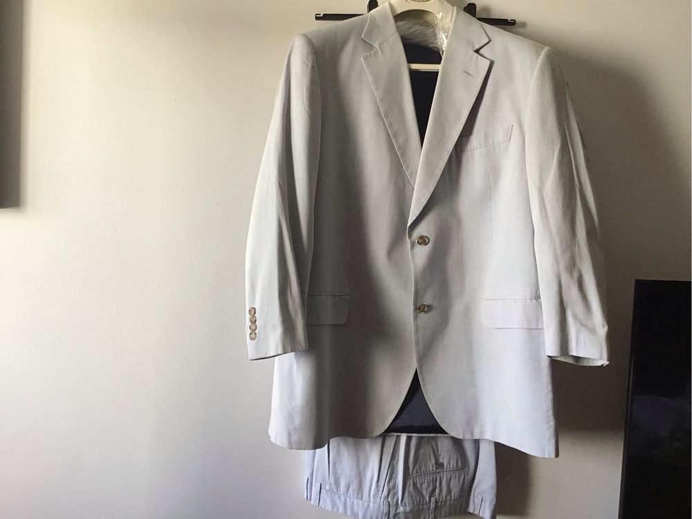 Fato de verão masculino, tamanho 56