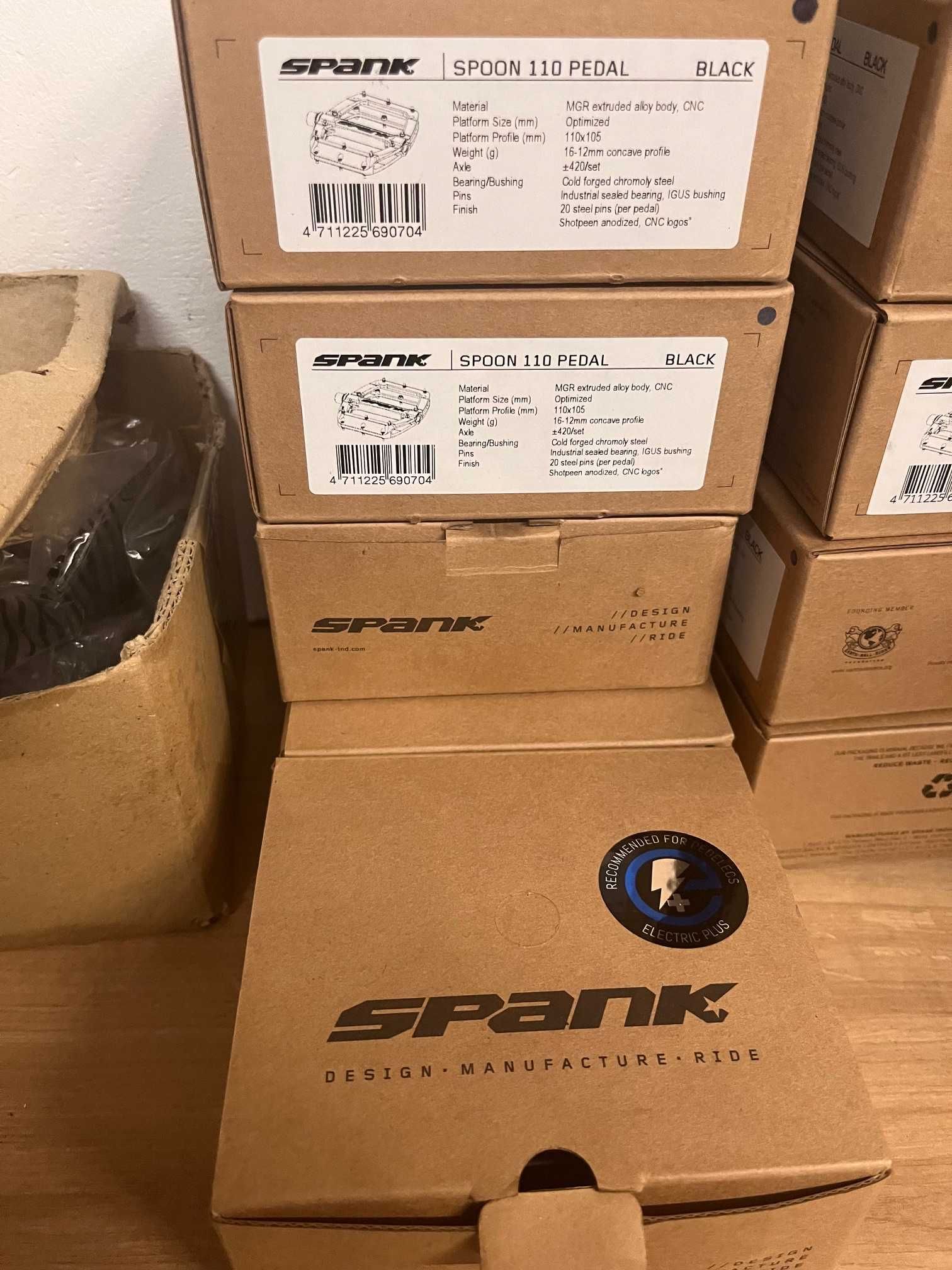 Pedały platformowe SPANK SPOON 110 Black L ebike elektryk enduro Pedal