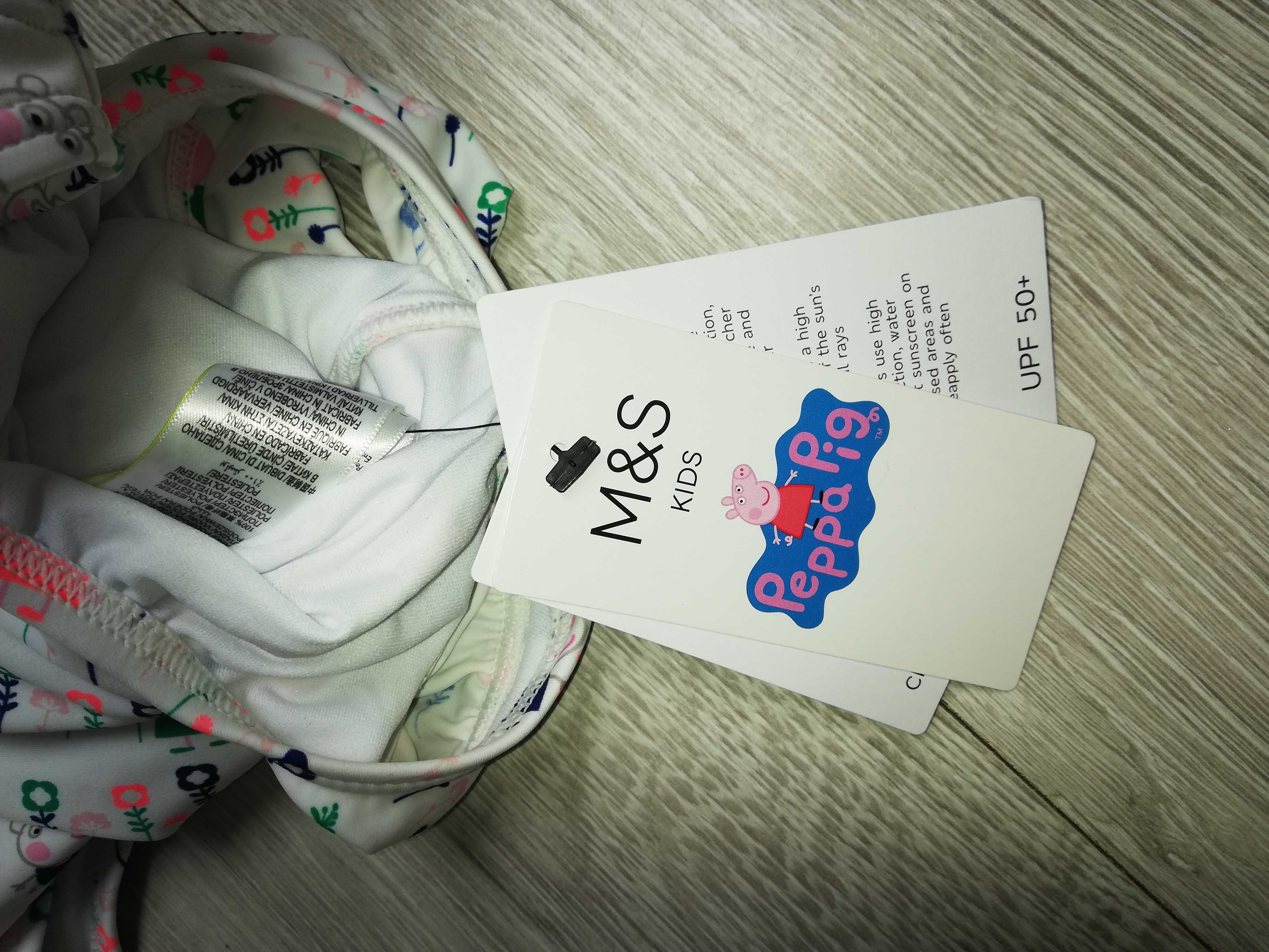 Nowy strój kąpielowy M&s 116 dla dziewczynki świnka Peppą