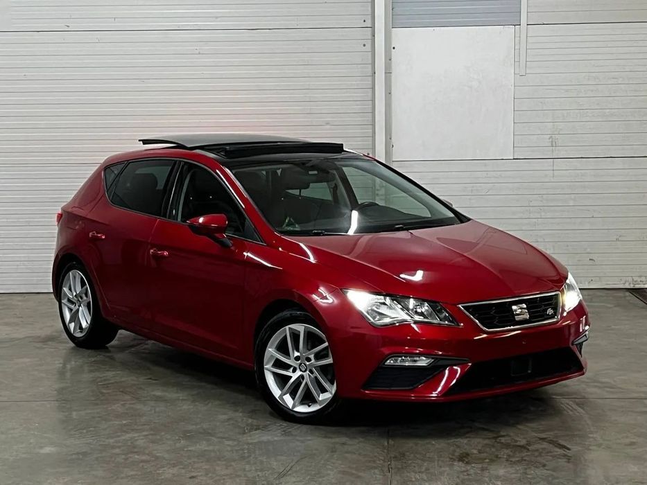 Seat Leon 2.0 TDI .DSG . Bezwypadkowy .Stan idealny FR-Plus-Paket Silber