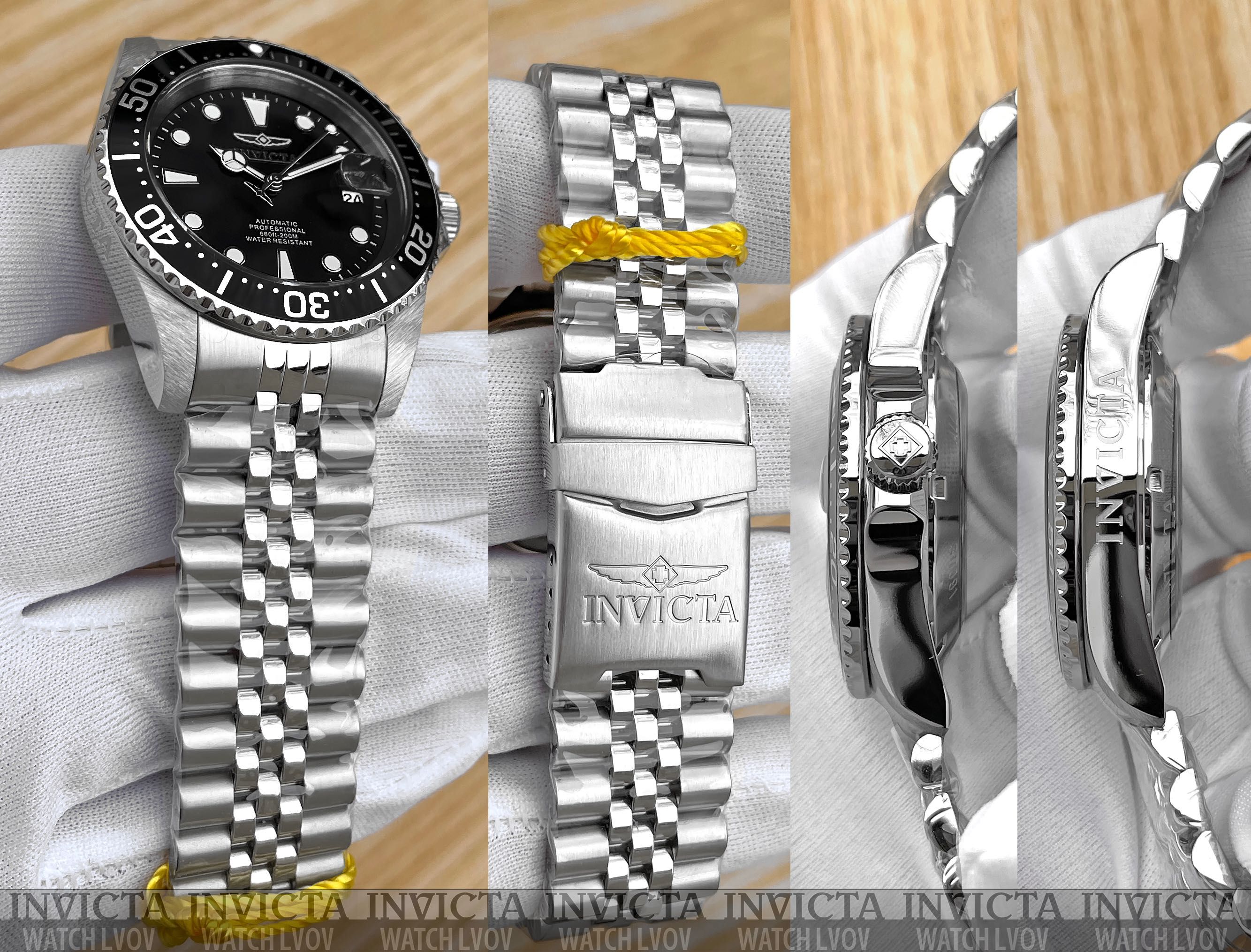 Мужские часы Invicta 30091 Pro Diver Automatic 42 мм. Silver Black