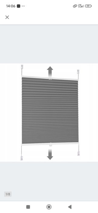 Roleta plisowana 90x200