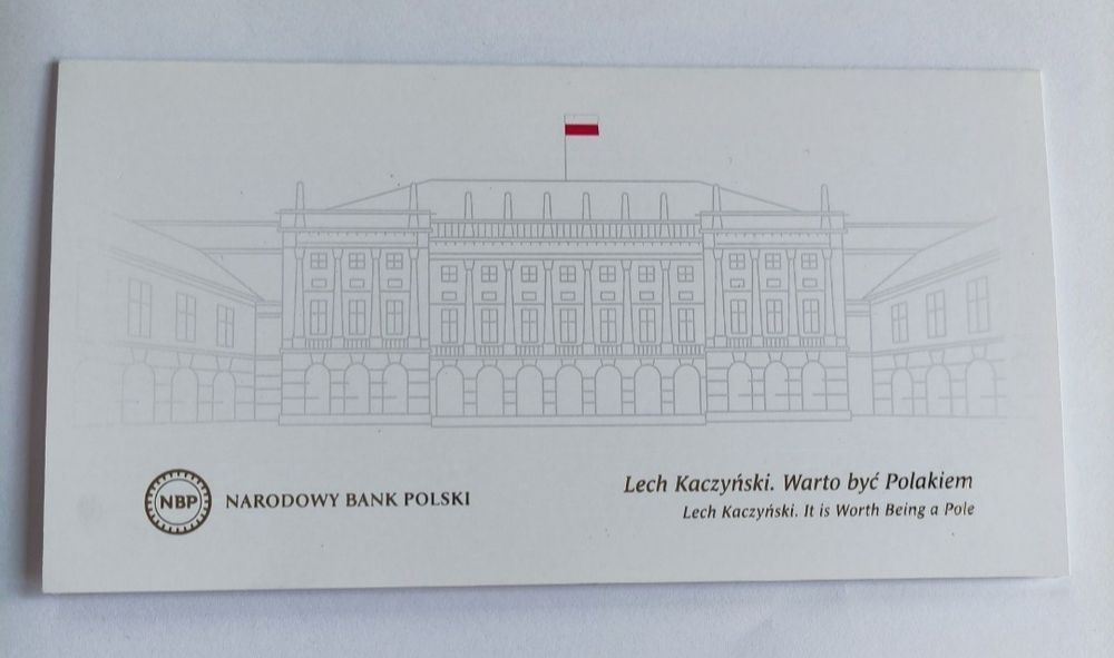 Banknot kolekcjonerski 20 zł Lech Kaczyński.