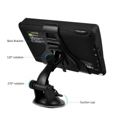 GPS IGO 7" Mapa Europa camião pesados, caravanas, autocarros, ADR 16gb