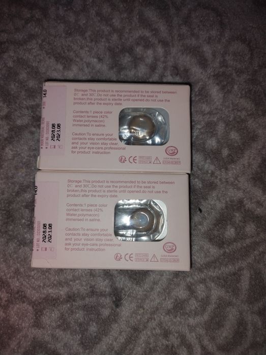 Soczewki kontaktowe korekcyjne brązowe -3,50