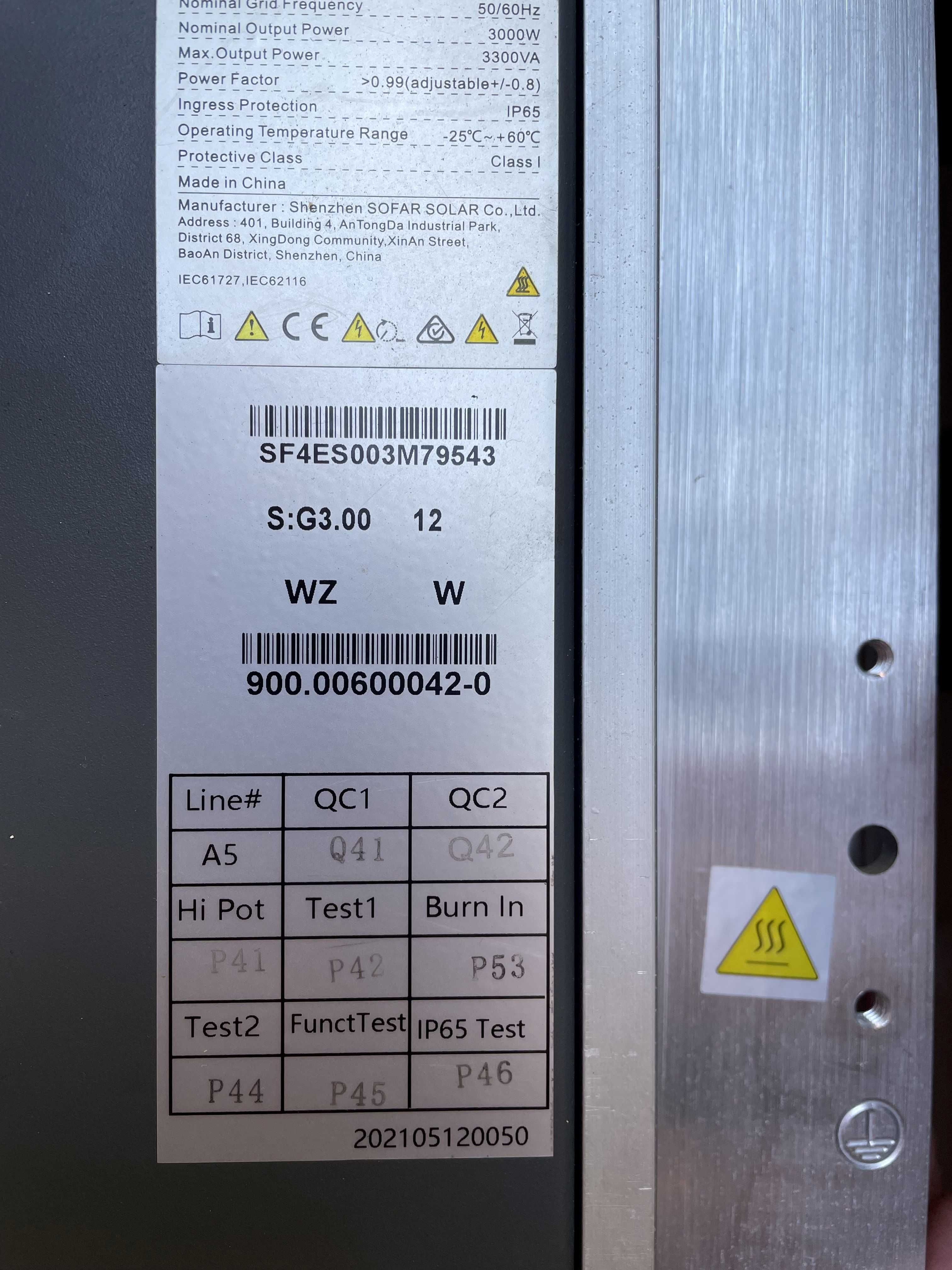Falownik 3-fazowy SOFAR 3.3K-12KTL-X