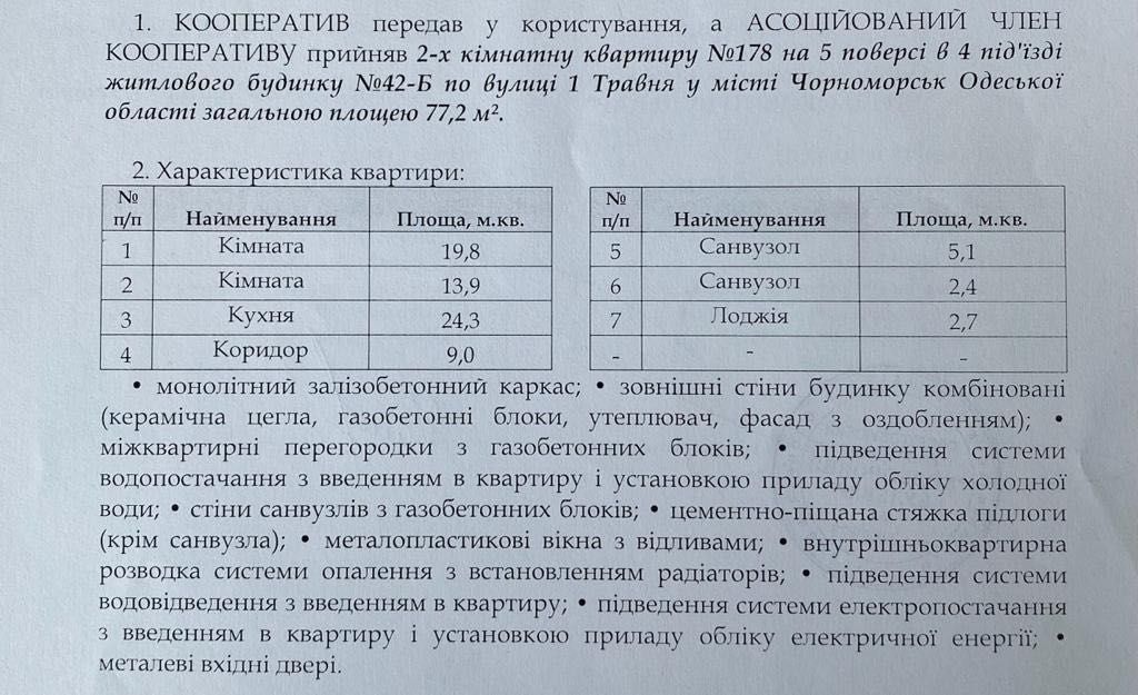 Квартира 2х комнатная с большой кухней-студией
57 900 $