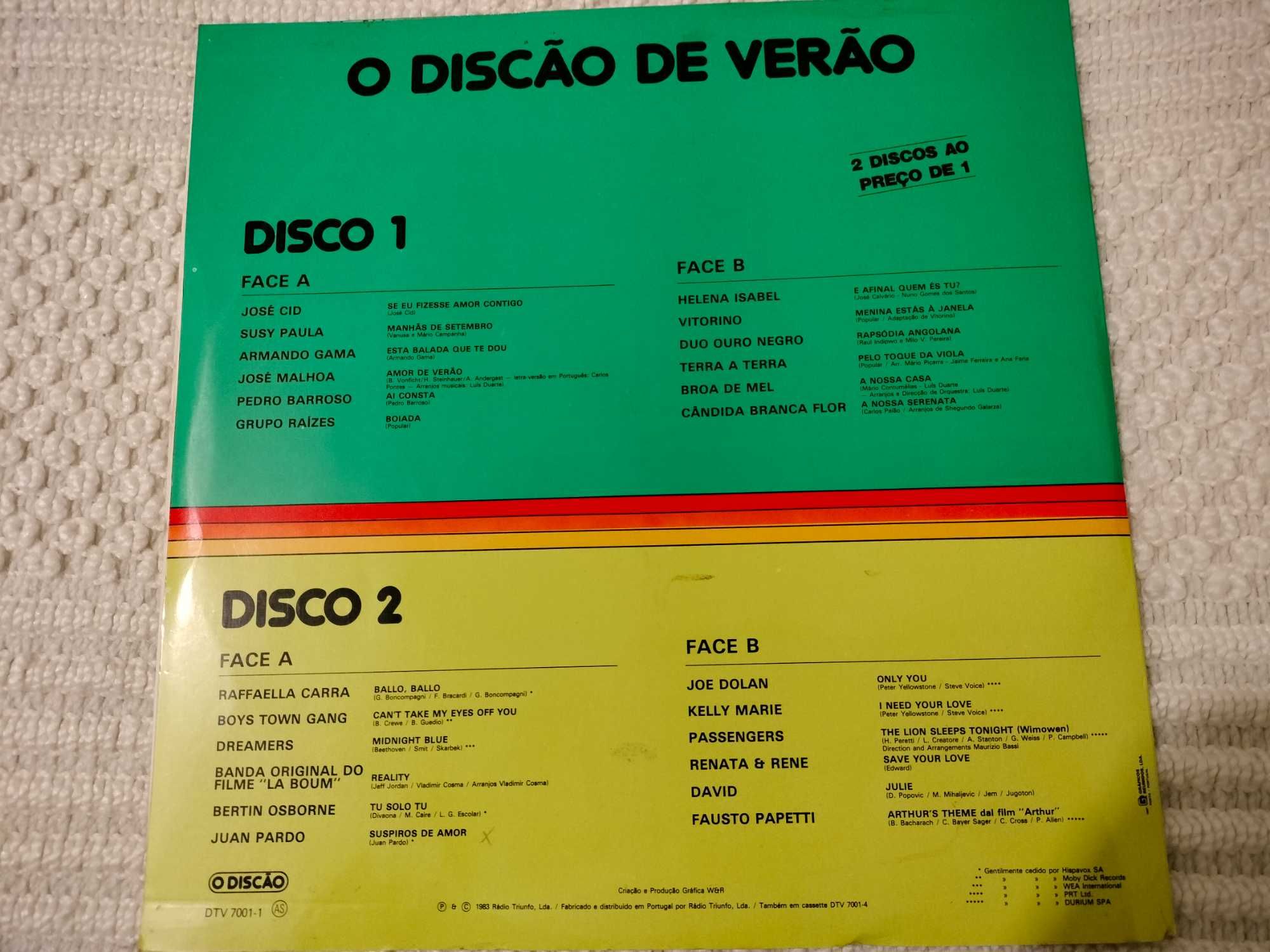 Oportunidade: Conjunto 5 Discos Duplos Vinil Antigos