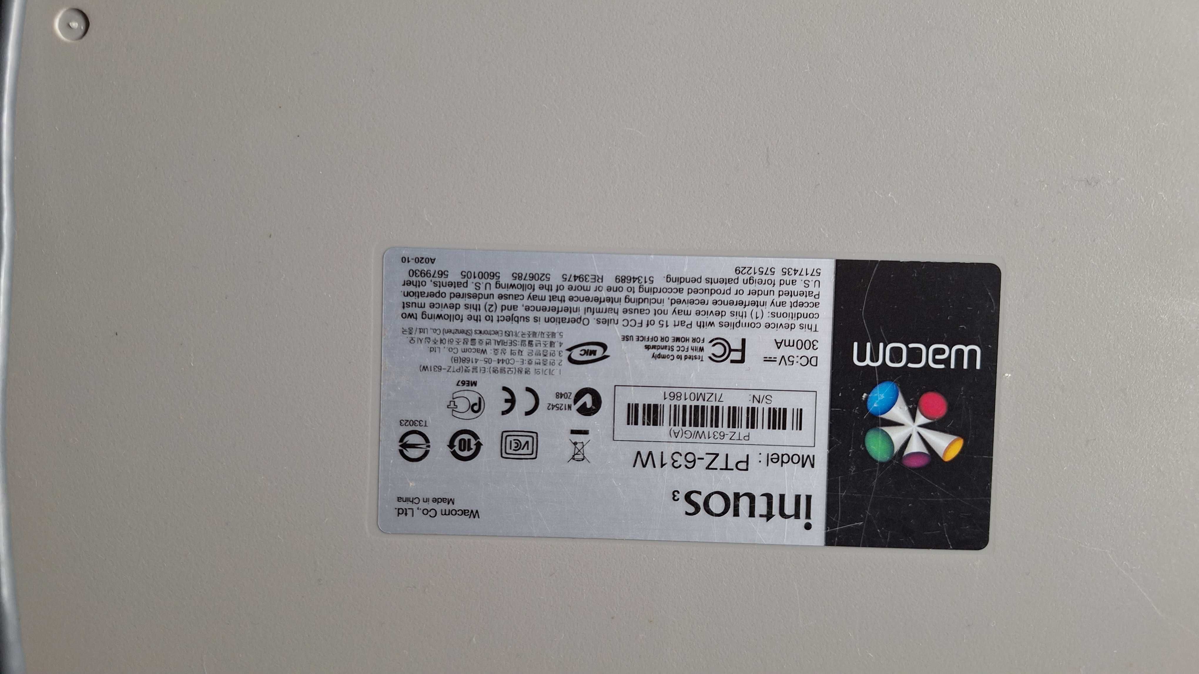 Wacon intuos 3, mesa digitalizadora