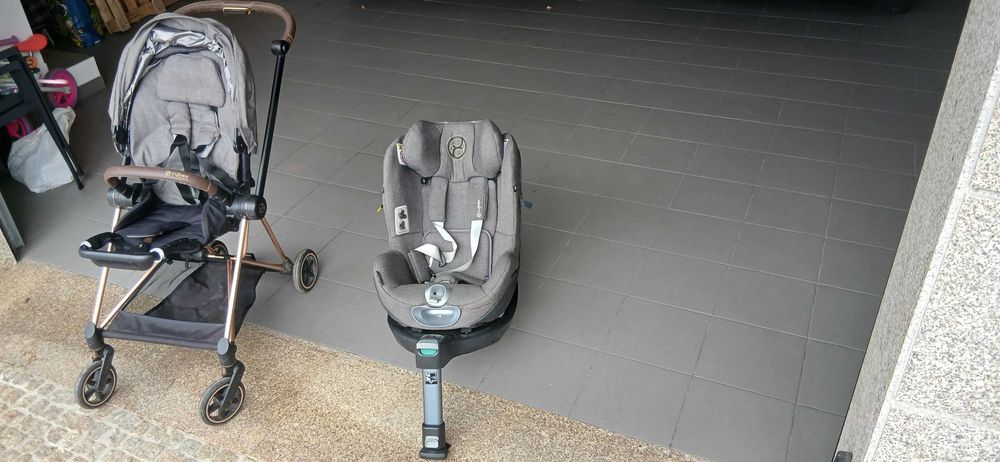 Cadeira auto bebé/criança Cybex + Carrinho bebé Cybex