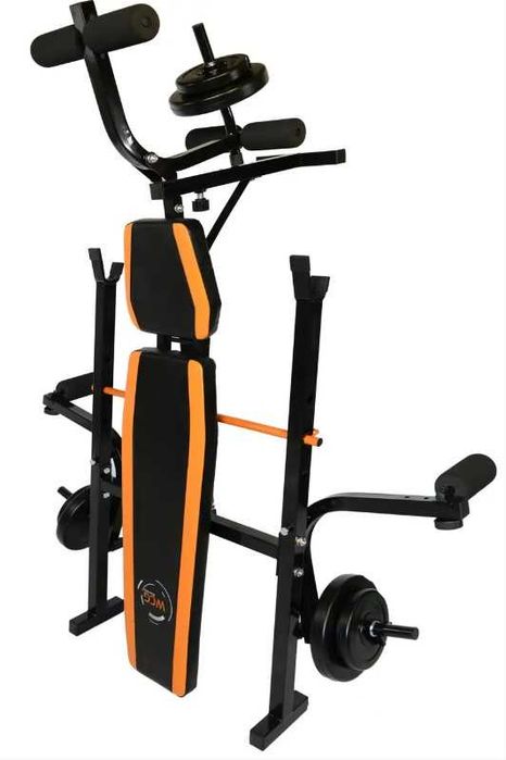 ‼️Скамья Для Жима WCG 0055+Приставка Скотта Набор STRONG штанга 128 КГ