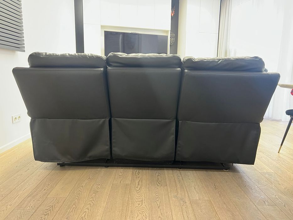 Sofa skórzana z funcja relaks plus fotel