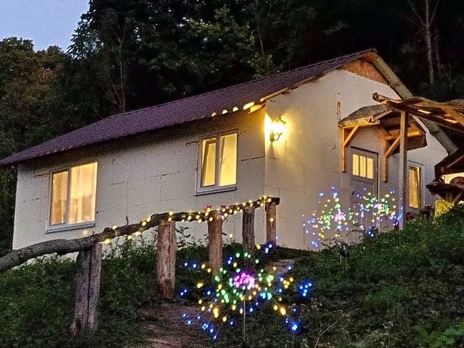 Рибацькі будинки на озері. Баня,чан, с. Киданівка, Богуславський р-н