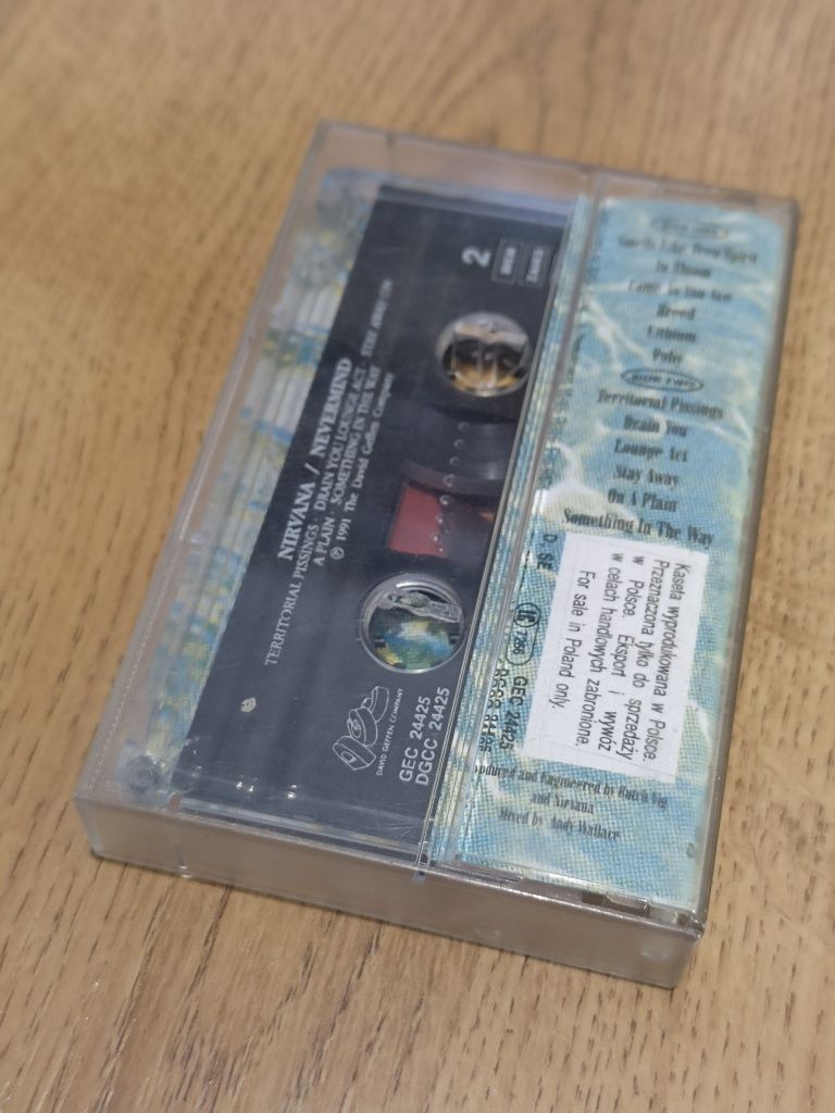 Oryginalna Kaseta Magnetofonowa Nirvana Nevermind Muzyka Audio