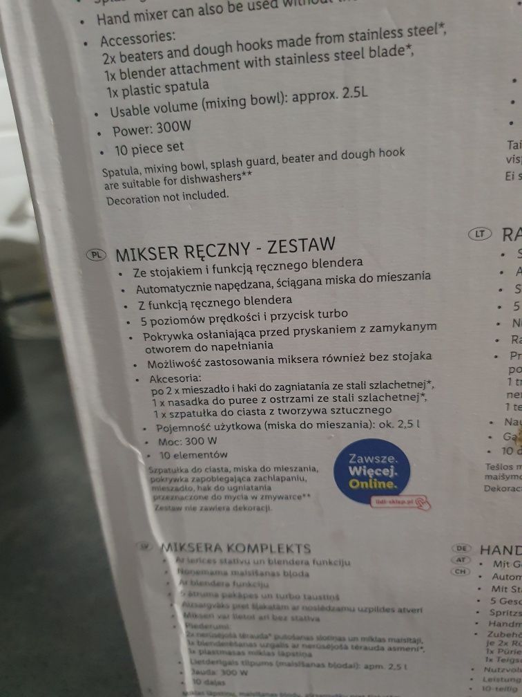 Mikser robot kuchenny z misą silvercrest 300w